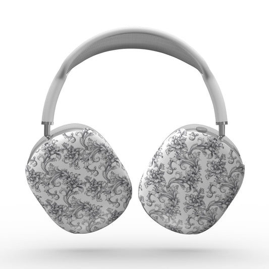 Antique Damask - The Chiaroscuro Collection | Obsidian Manuscript | Pure Edition AirPods Max Tough Case