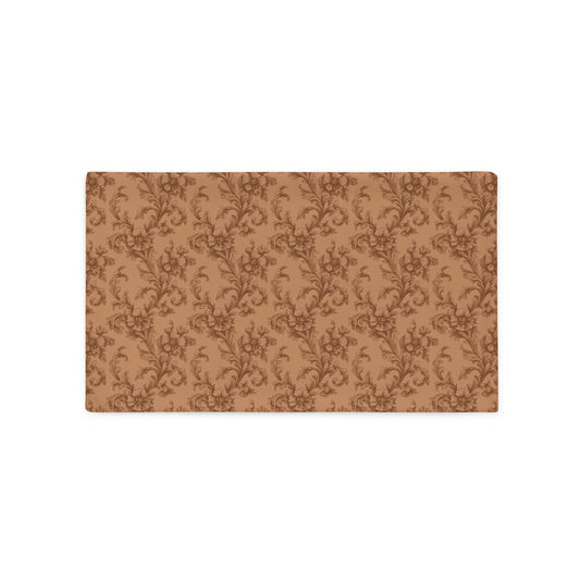 Antique Damask - The Chiaroscuro Collection | Earthen Legacy | Deep Edition Pillowcase