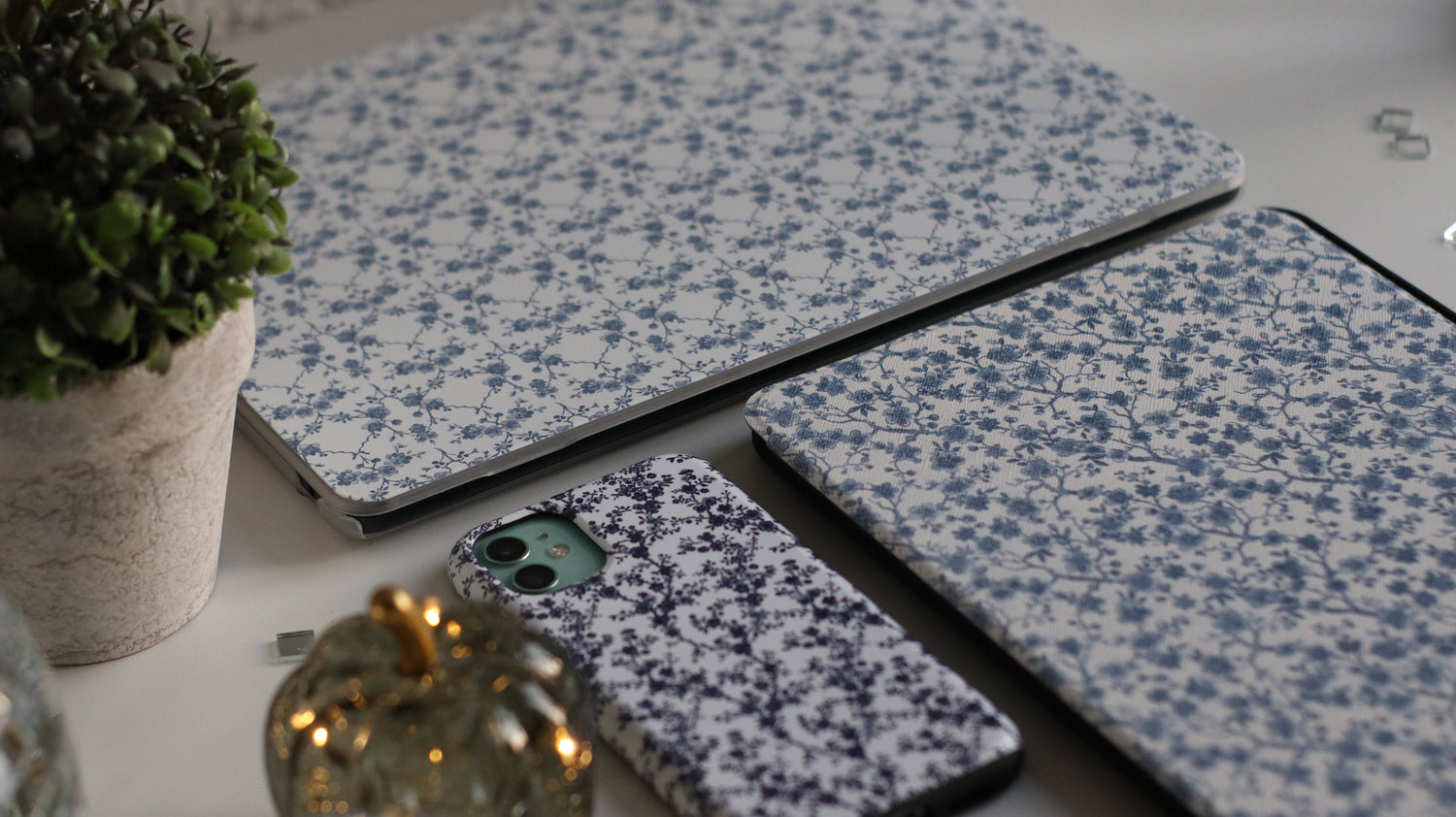 Azure Botanics Collection — Blooming Through the Frost