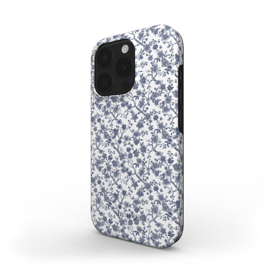 Collection Azure Botanics | Ashen Whispers | coque de téléphone