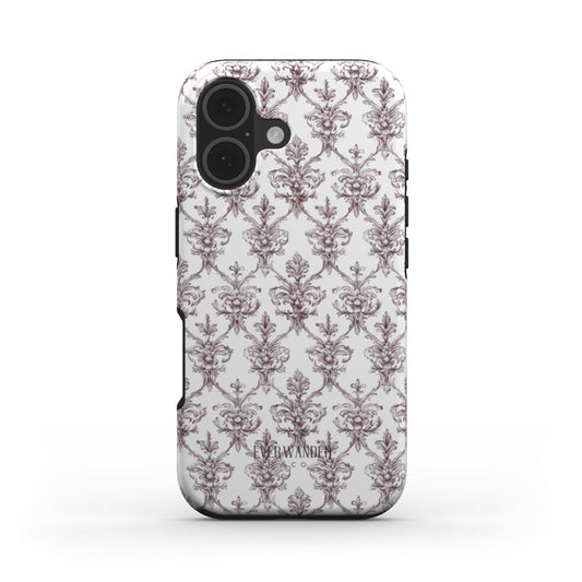 Antique Damask - Chiaroscuro Collection | Regal Burgundy | Pure Edition Tough Phone Case