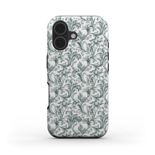 Antique Damask - Chiaroscuro Collection | Veridian Sanctuary | Pure Edition Tough Phone Case