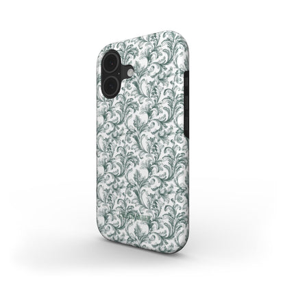 Antique Damask - Chiaroscuro Collection | Veridian Sanctuary | Pure Edition Tough Phone Case