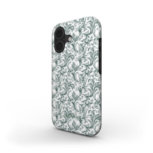 Antique Damask - Chiaroscuro Collection | Veridian Sanctuary | Pure Edition Tough Phone Case