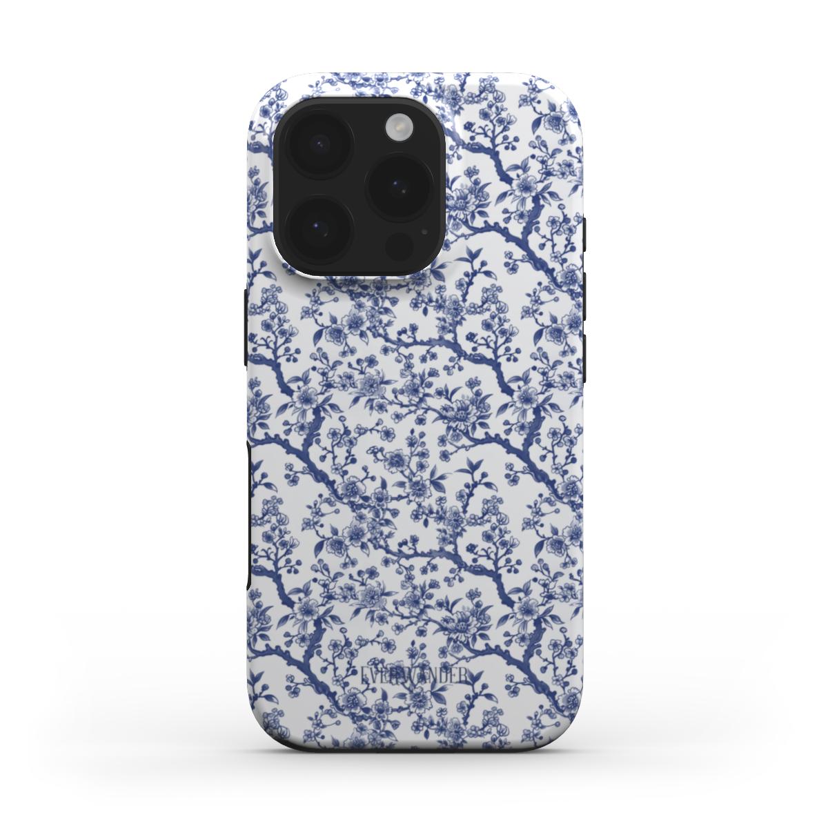 Collection Azure Botanics | Cobalt Garden | coque de téléphone