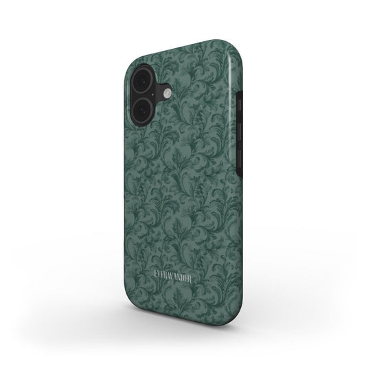 Antique Damask - Chiaroscuro Collection | Veridian Sanctuary | Deep Edition Tough Phone Case