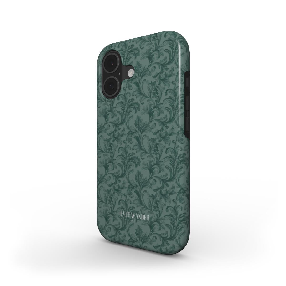 Antique Damask - Chiaroscuro Collection | Veridian Sanctuary | Deep Edition Tough Phone Case