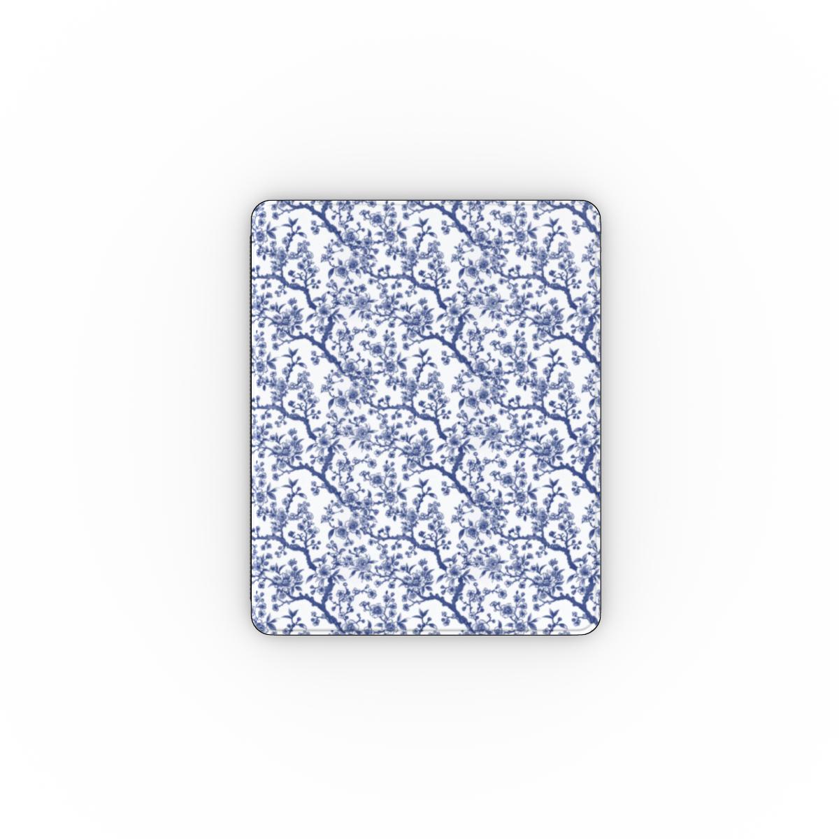 Cobalt Garden – Coque pour iPad avec support Apple Pencil