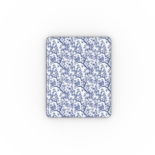 Cobalt Garden – Coque pour iPad avec support Apple Pencil