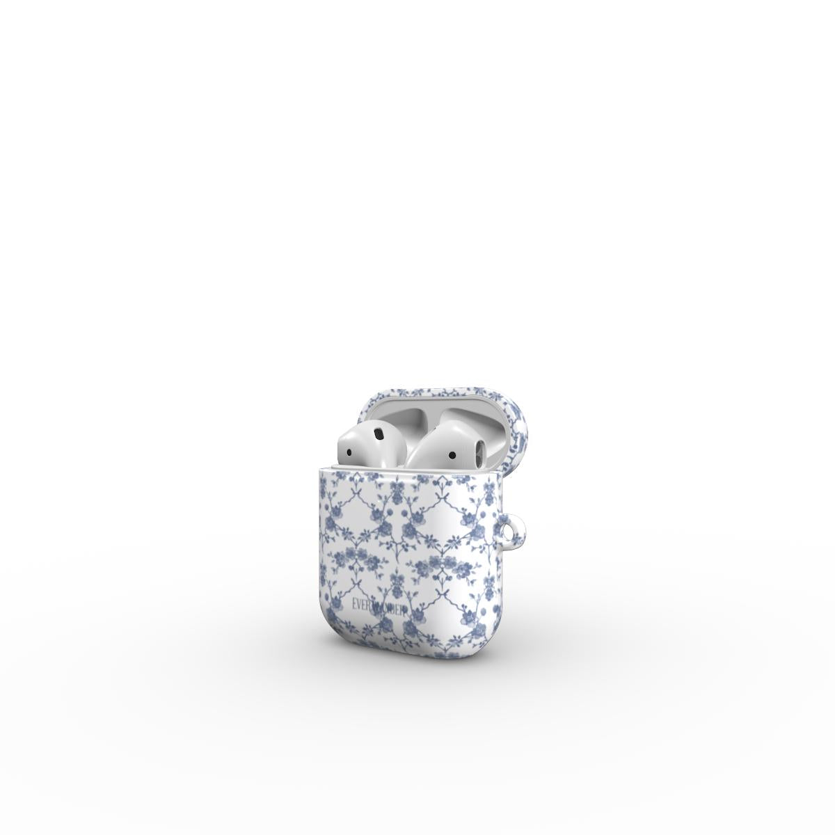 Azure Botanics Collection | Ethereal Delft | Porcelain Blue Botanical AirPods Tough Case