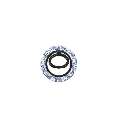 Azure Botanics Collection | Cobalt Garden | Bold Cobalt Blue Botanical Ring Holder