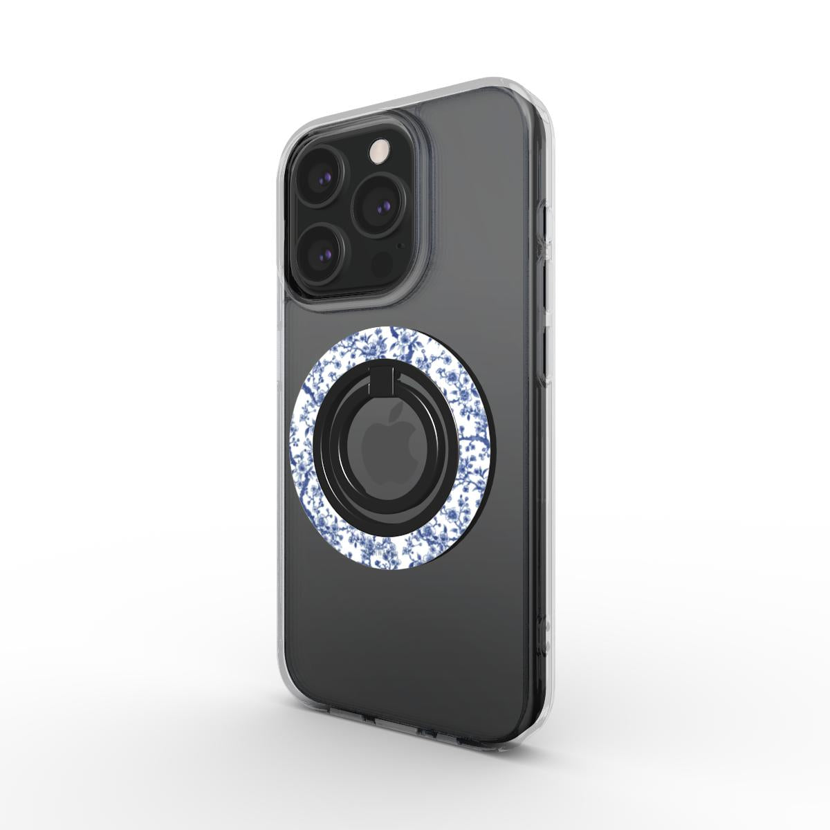 Azure Botanics Collection | Cobalt Garden | Bold Cobalt Blue Botanical Ring Holder