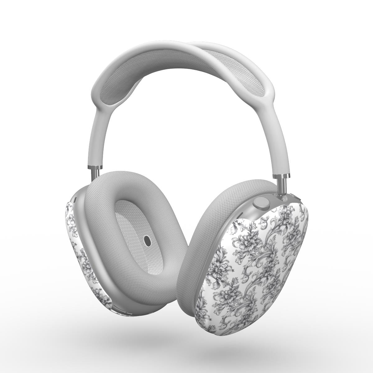 Antique Damask - The Chiaroscuro Collection | Obsidian Manuscript | Pure Edition AirPods Max Tough Case