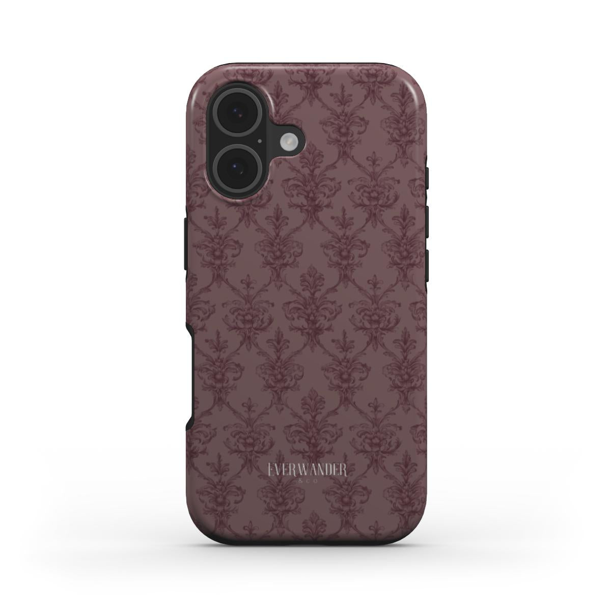 Antique Damask - Chiaroscuro Collection | Regal Burgundy | Deep Edition Tough Phone Case