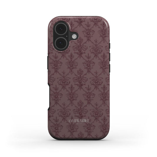Antique Damask - Chiaroscuro Collection | Regal Burgundy | Deep Edition Tough Phone Case