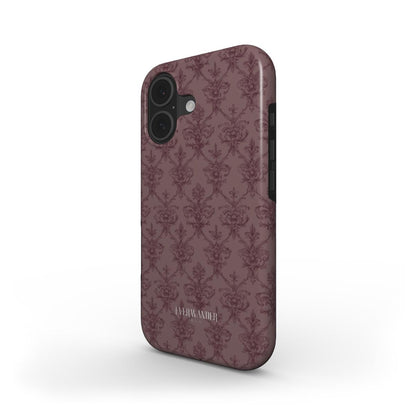 Antique Damask - Chiaroscuro Collection | Regal Burgundy | Deep Edition Tough Phone Case