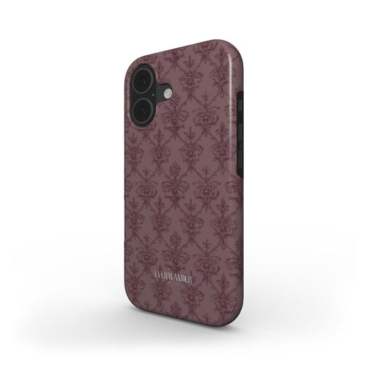 Antique Damask - Chiaroscuro Collection | Regal Burgundy | Deep Edition Tough Phone Case
