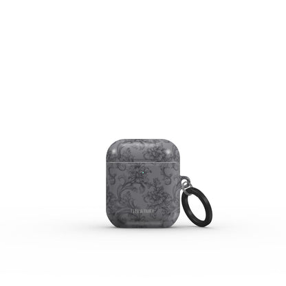 Antique Damask - Chiaroscuro Collection | Obsidian Manuscript | Deep Edition AirPods Tough Case