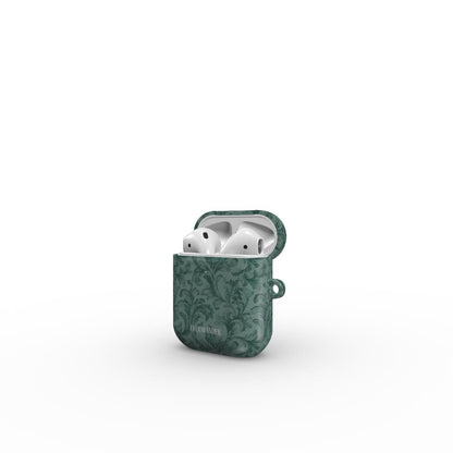 Antique Damask - Chiaroscuro Collection | Veridian Sanctuary | Deep Edition AirPods Tough Case