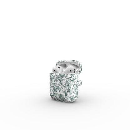 Antique Damask - Chiaroscuro Collection | Veridian Sanctuary | Pure Edition AirPods Tough Case