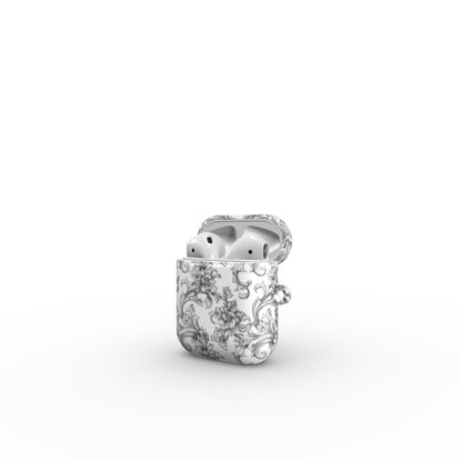 Antique Damask - Chiaroscuro Collection | Obsidian Manuscript | Pure Edition AirPods Case