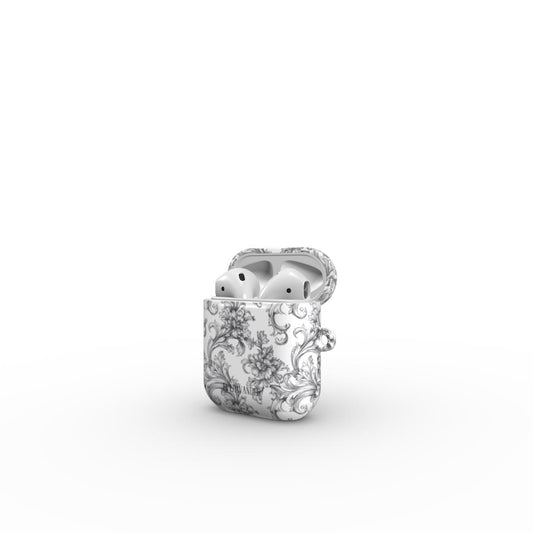 Antique Damask - Chiaroscuro Collection | Obsidian Manuscript | Pure Edition AirPods Case