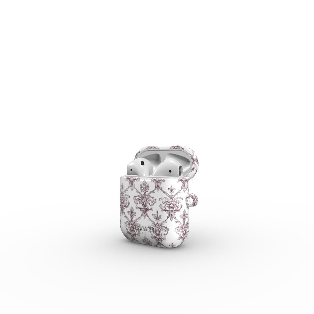 Antique Damask - Chiaroscuro Collection | Regal Burgundy | Pure Edition AirPods Tough Case