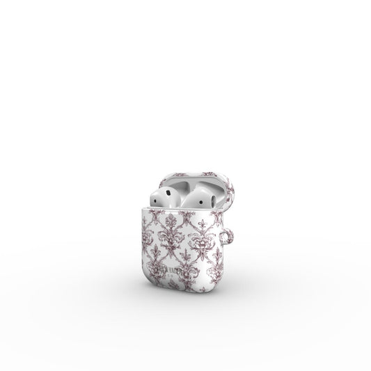 Antique Damask - Chiaroscuro Collection | Regal Burgundy | Pure Edition AirPods Tough Case