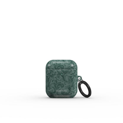 Antique Damask - Chiaroscuro Collection | Veridian Sanctuary | Deep Edition AirPods Tough Case