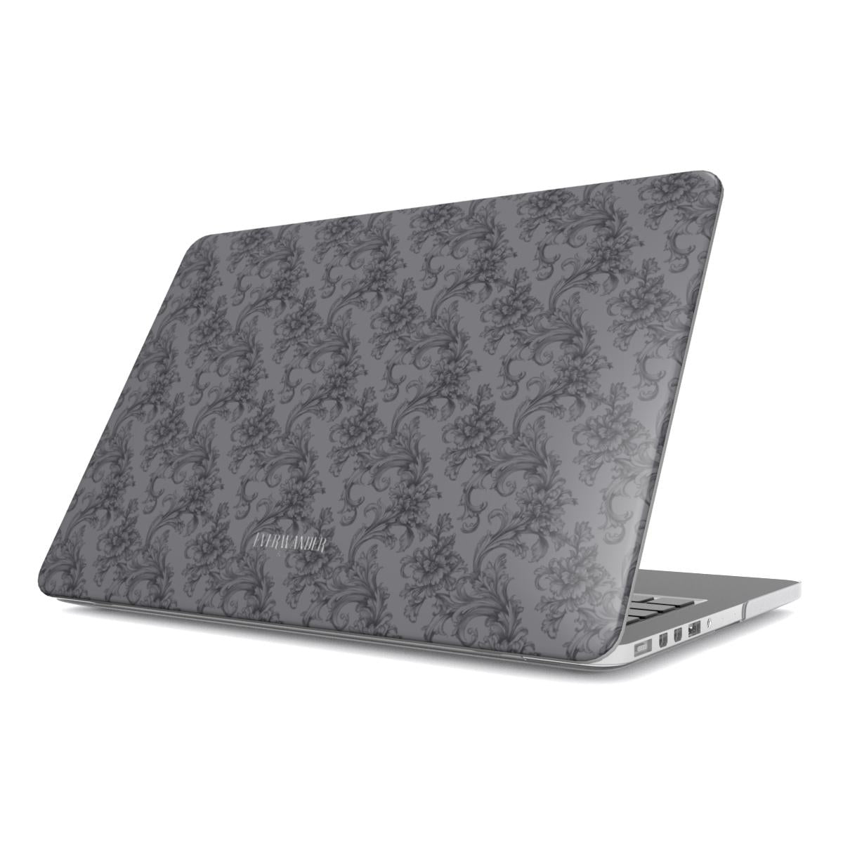 Antique Damask - Chiaroscuro Collection | Obsidian Manuscript | Deep Edition MacBook Case