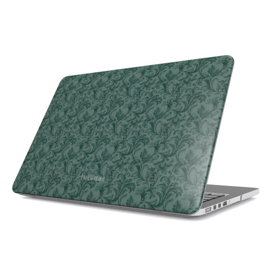 Antique Damask - Chiaroscuro Collection | Veridian Sanctuary | Deep Edition MacBook Case