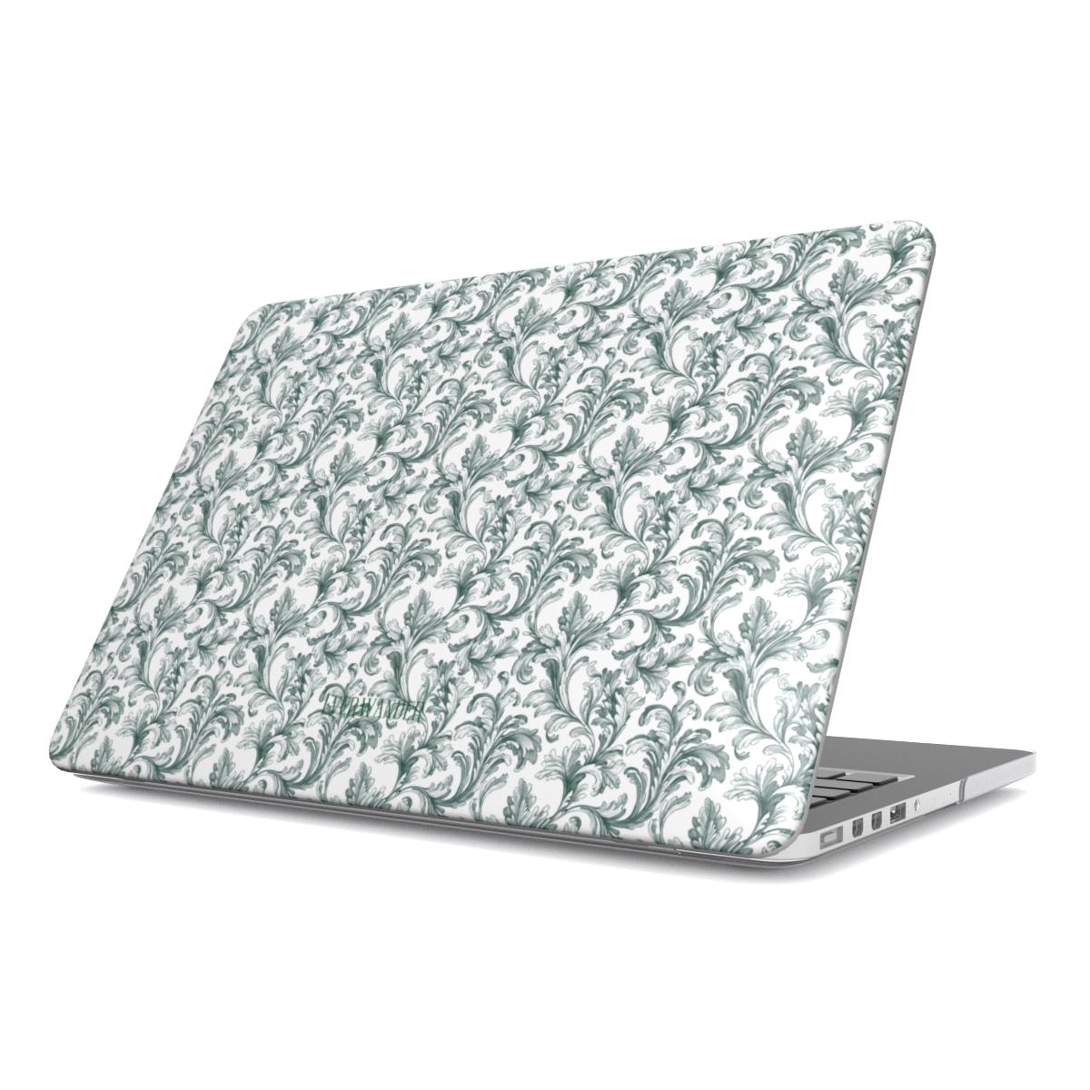 Antique Damask - Chiaroscuro Collection | Veridian Sanctuary | Pure Edition MacBook Case