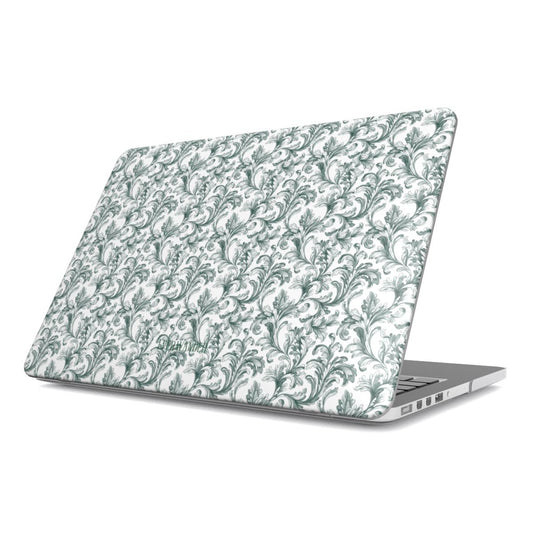 Antique Damask - Chiaroscuro Collection | Veridian Sanctuary | Pure Edition MacBook Case