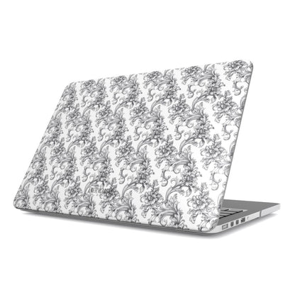 Antique Damask - Chiaroscuro Collection | Obsidian Manuscript | Pure Edition MacBook Case