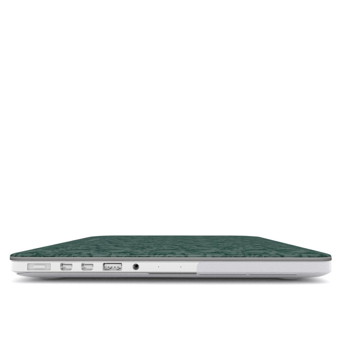 Antique Damask - Chiaroscuro Collection | Veridian Sanctuary | Deep Edition MacBook Case