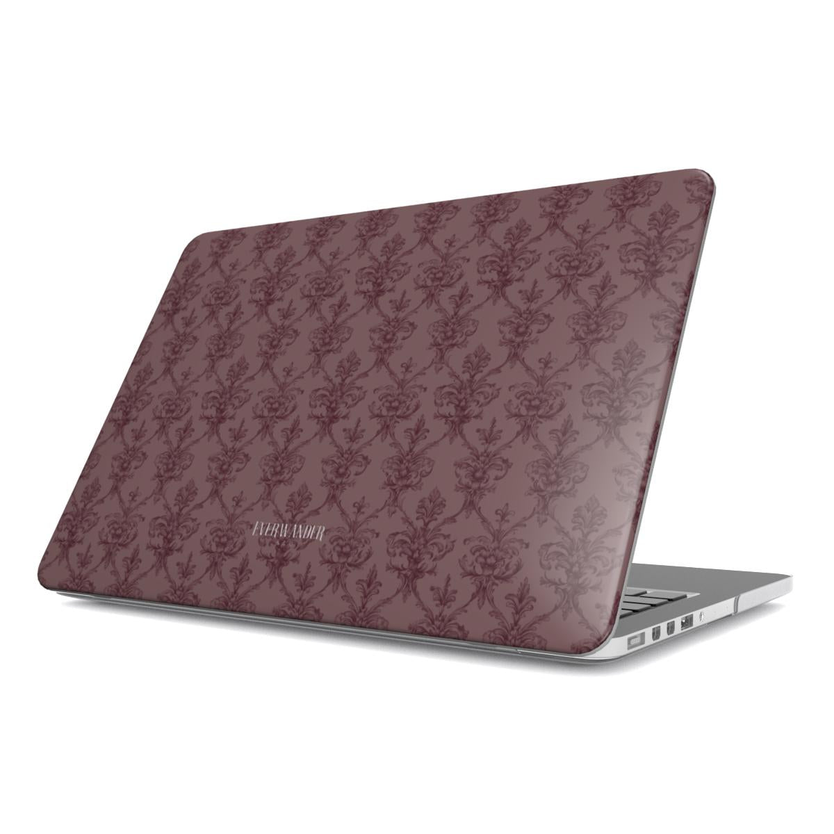 Antique Damask - Chiaroscuro Collection | Regal Burgundy | Deep Edition MacBook Case