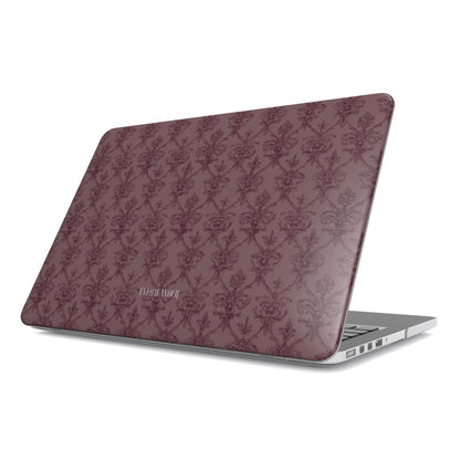 Antique Damask - Chiaroscuro Collection | Regal Burgundy | Deep Edition MacBook Case
