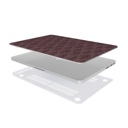Antique Damask - Chiaroscuro Collection | Regal Burgundy | Deep Edition MacBook Case