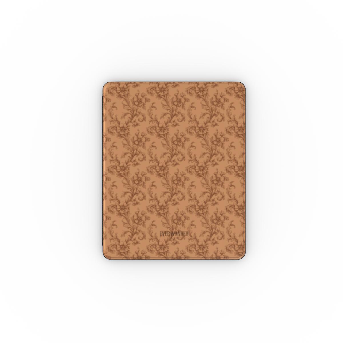 Antique Damask - The Chiaroscuro Collection | Earthen Legacy | Deep Edition Apple iPad Case with Pencil holder