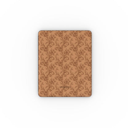 Antique Damask - The Chiaroscuro Collection | Earthen Legacy | Deep Edition Apple iPad Case with Pencil holder