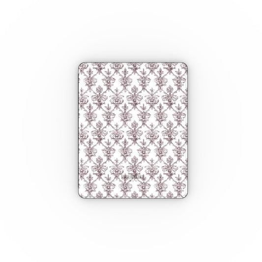Antique Damask - The Chiaroscuro Collection | Regal Burgundy | Pure Edition Apple iPad Case with Pencil holder