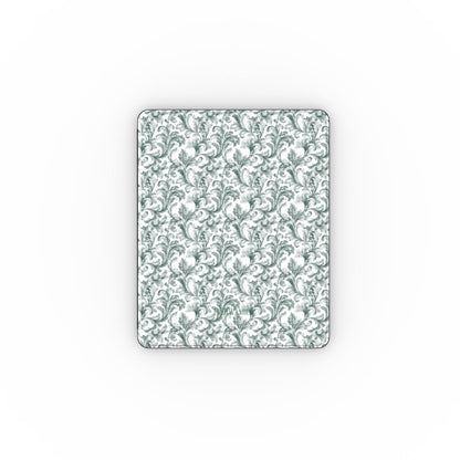 Antique Damask - The Chiaroscuro Collection | Veridian Sanctuary | Pure Edition Apple iPad Case with Pencil holder