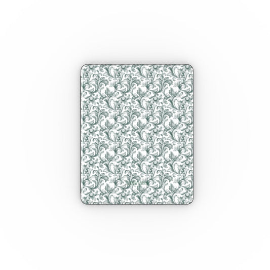 Antique Damask - The Chiaroscuro Collection | Veridian Sanctuary | Pure Edition Apple iPad Case with Pencil holder