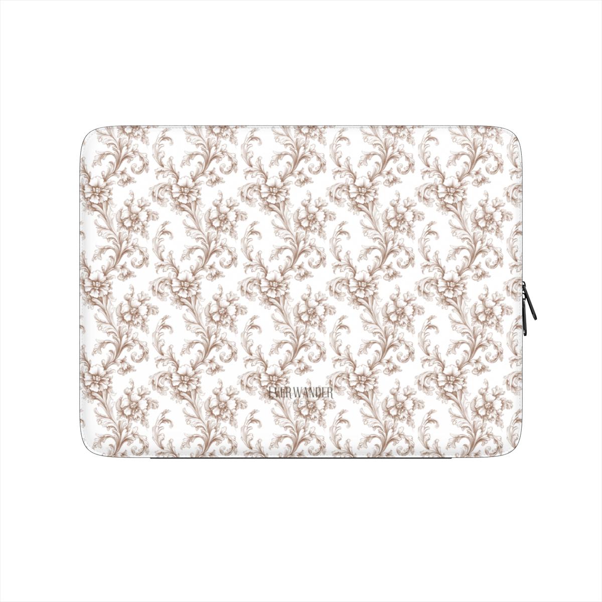 Antique Damask - The Chiaroscuro Collection | Earthen Legacy | Pure Edition Vegan Leather Laptop Sleeve
