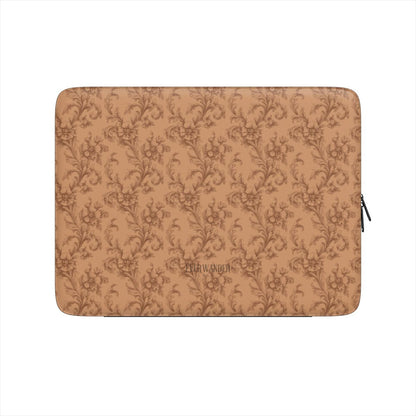Antique Damask - The Chiaroscuro Collection | Earthen Legacy | Deep Edition Vegan Leather Laptop Sleeve
