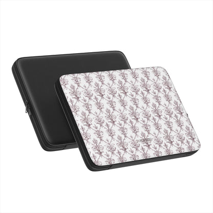 Antique Damask - The Chiaroscuro Collection | Regal Burgundy | Pure Edition Vegan Leather Laptop Sleeve