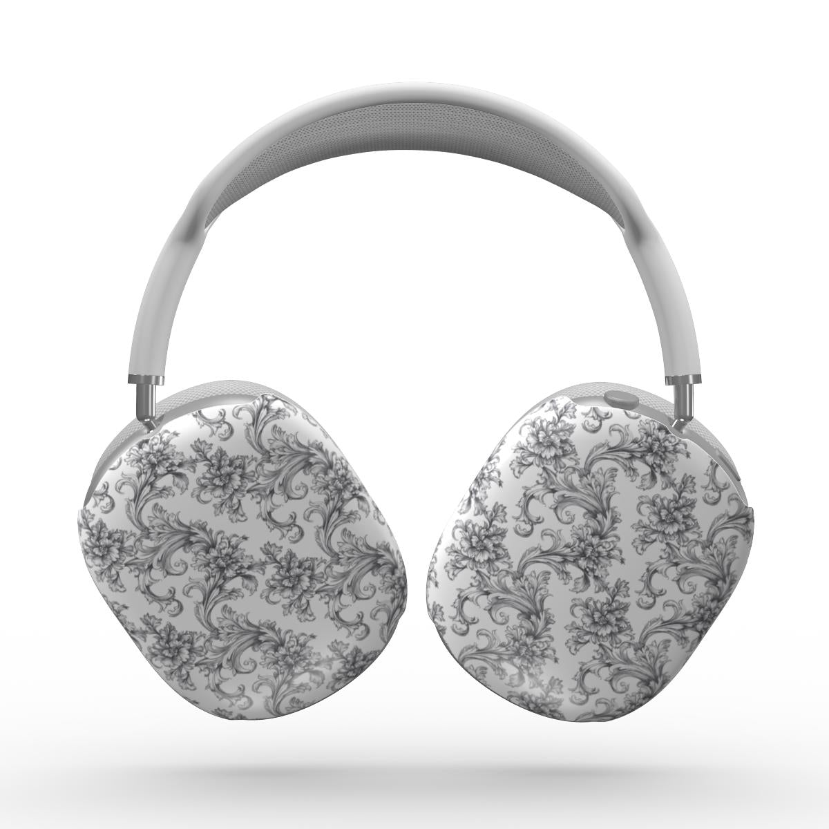 Antique Damask - The Chiaroscuro Collection | Obsidian Manuscript | Pure Edition AirPods Max Tough Case
