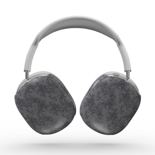 Antique Damask - The Chiaroscuro Collection | Obsidian Manuscript | Deep Edition AirPods Max Tough Case
