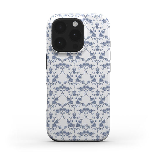Collection Azure Botanics | Ethereal Delft | coque de téléphone