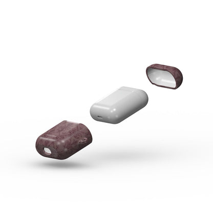 Antique Damask - Chiaroscuro Collection | Regal Burgundy | Deep Edition AirPods Tough Case